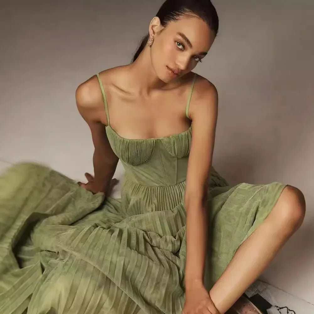 Vestido de noche Sexy, recién llegado, espalda abierta, largo, sin mangas, escote en V profundo, vestido adelgazante, suaviza tu silueta, vestido de dama de honor para mujer