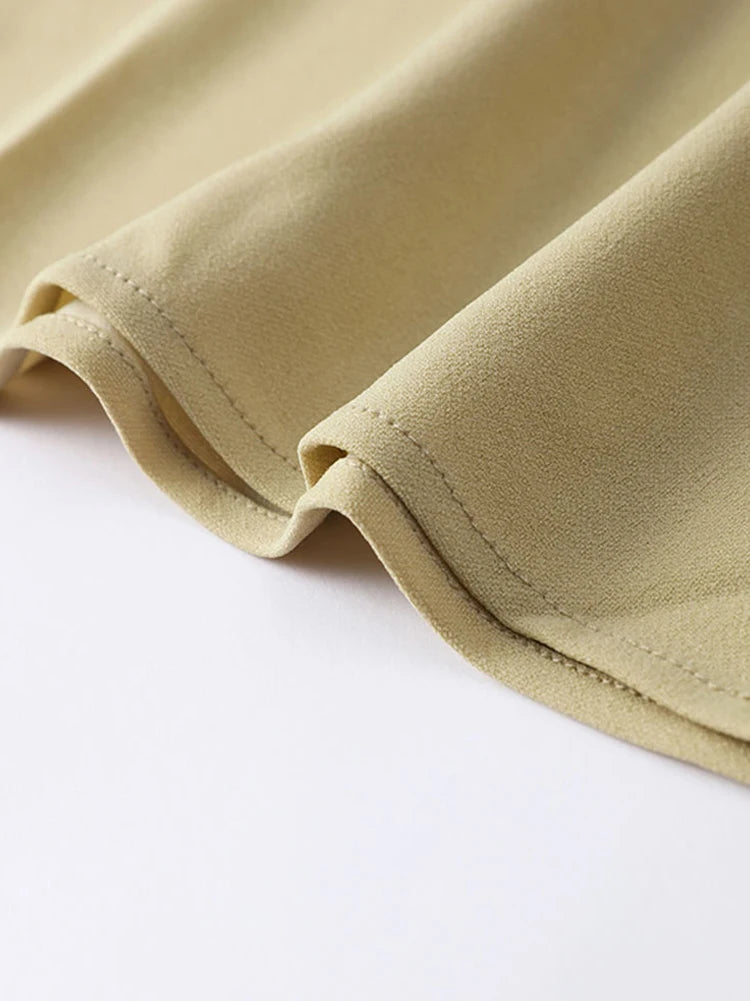 Vestido largo plisado de retales para mujer, vestido elegante negro con medio cuello alto, manga corta, vestidos de cintura alta, batas de calle para oficina