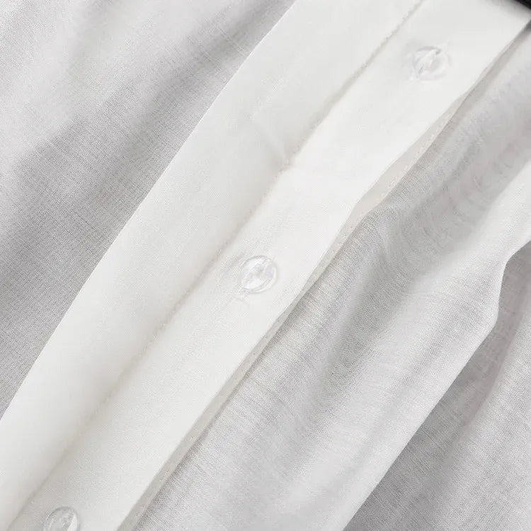 Camisa Elegante Lapela Rosa