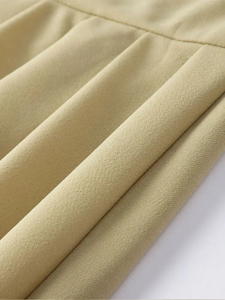 Vestido largo plisado de retales para mujer, vestido elegante negro con medio cuello alto, manga corta, vestidos de cintura alta, batas de calle para oficina