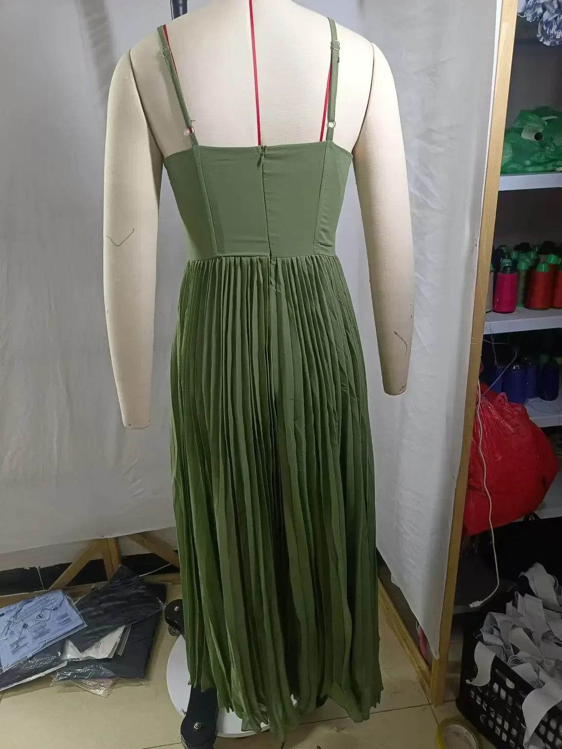 Vestido de noche Sexy, recién llegado, espalda abierta, largo, sin mangas, escote en V profundo, vestido adelgazante, suaviza tu silueta, vestido de dama de honor para mujer