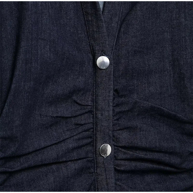 Vestido Denim Retro Elegancia Intemporal