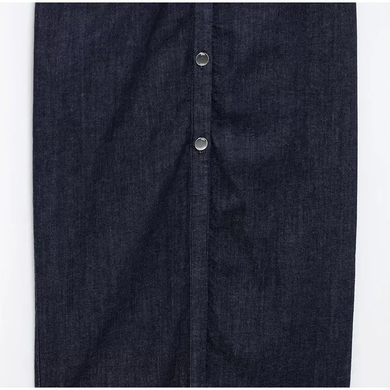 Vestido Denim Retro Elegancia Intemporal