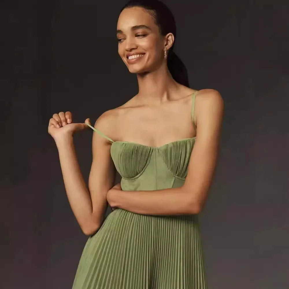 Vestido de noche Sexy, recién llegado, espalda abierta, largo, sin mangas, escote en V profundo, vestido adelgazante, suaviza tu silueta, vestido de dama de honor para mujer