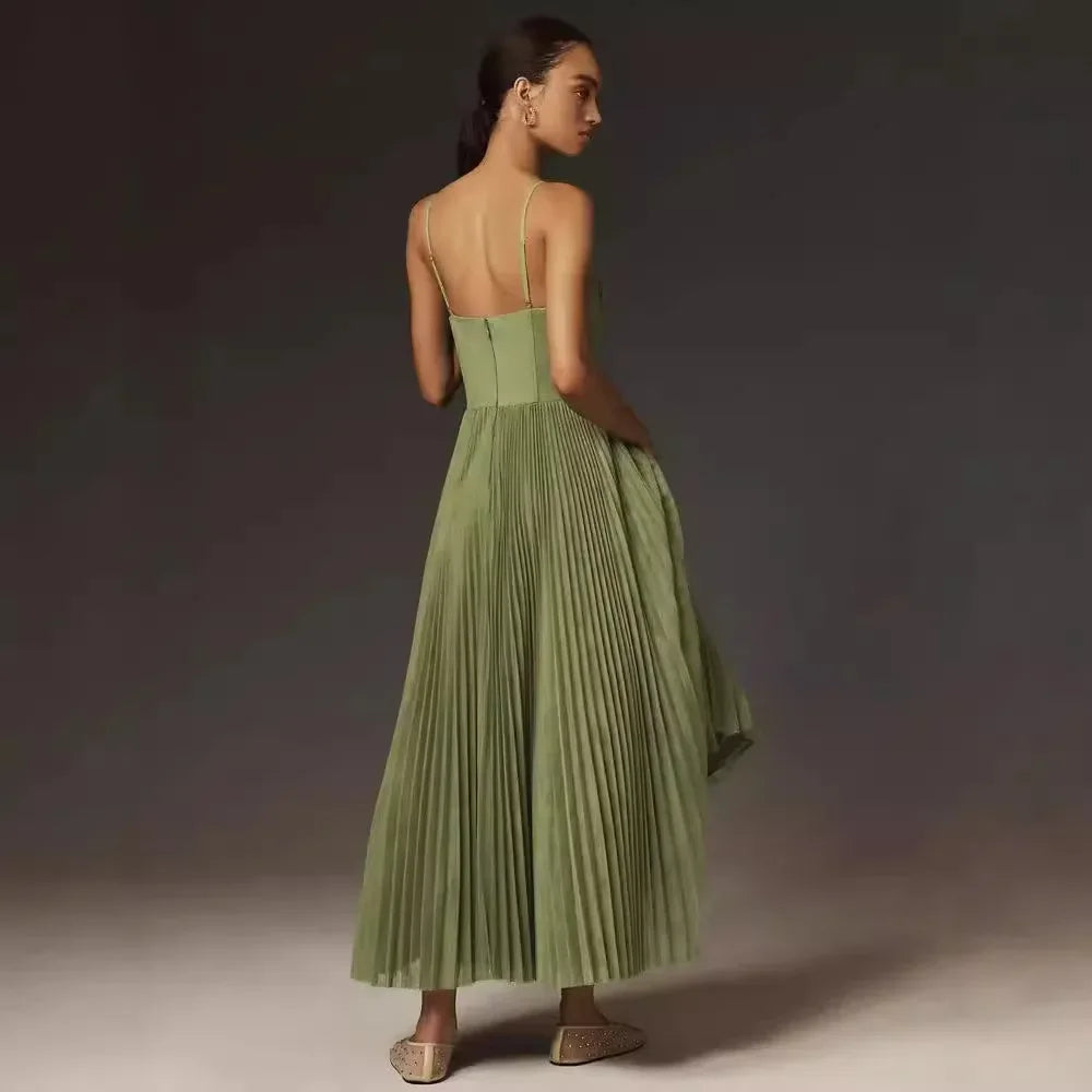 Vestido de noche Sexy, recién llegado, espalda abierta, largo, sin mangas, escote en V profundo, vestido adelgazante, suaviza tu silueta, vestido de dama de honor para mujer