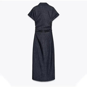 Vestido Denim Retro Elegancia Intemporal